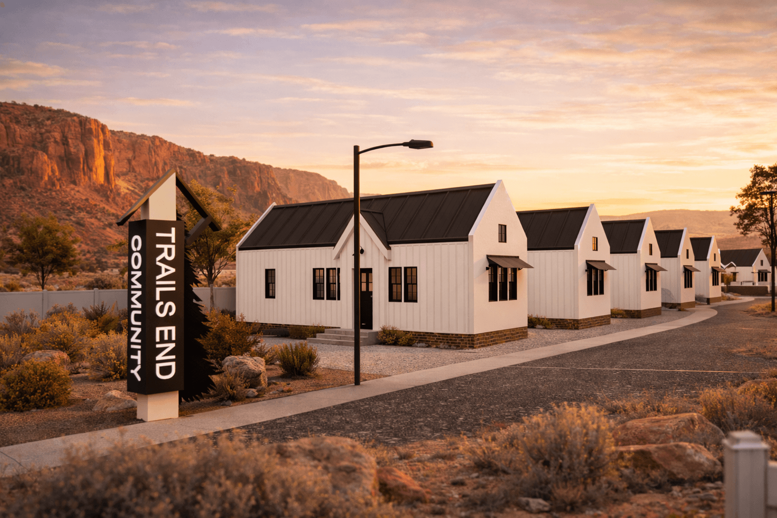 Cottages Golden Hour_View 01