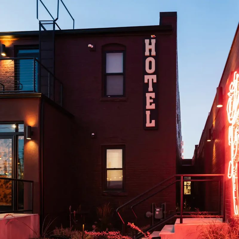 Hotel Melrose rooftop and outdoor spaces