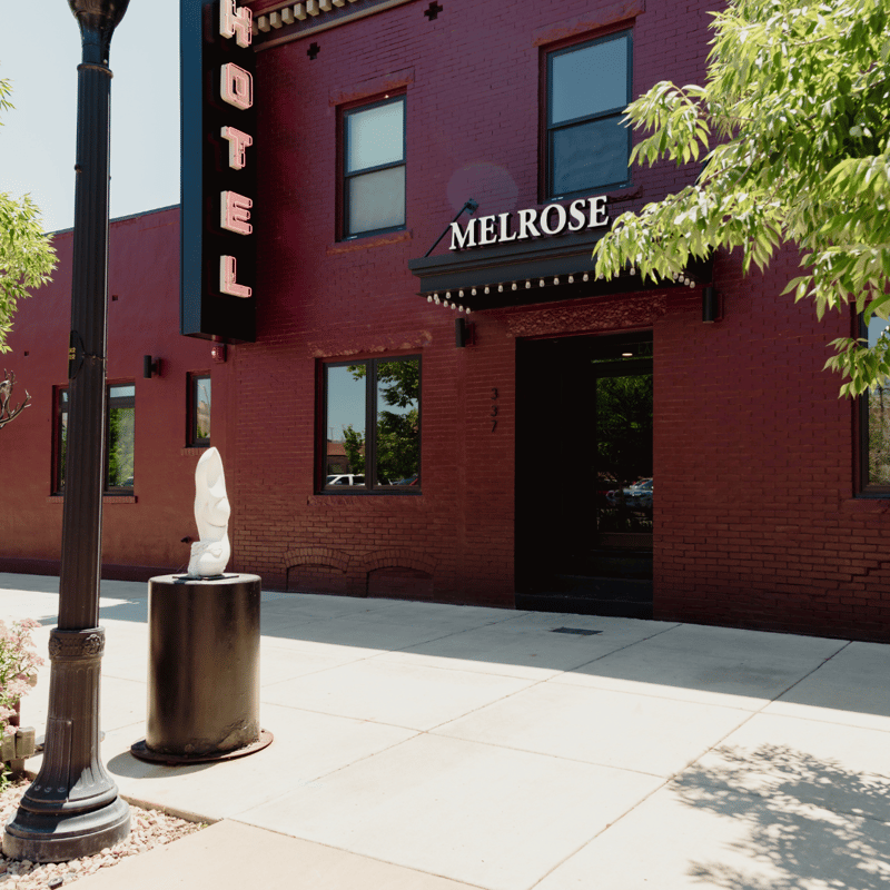 Hotel Melrose boutique guest room