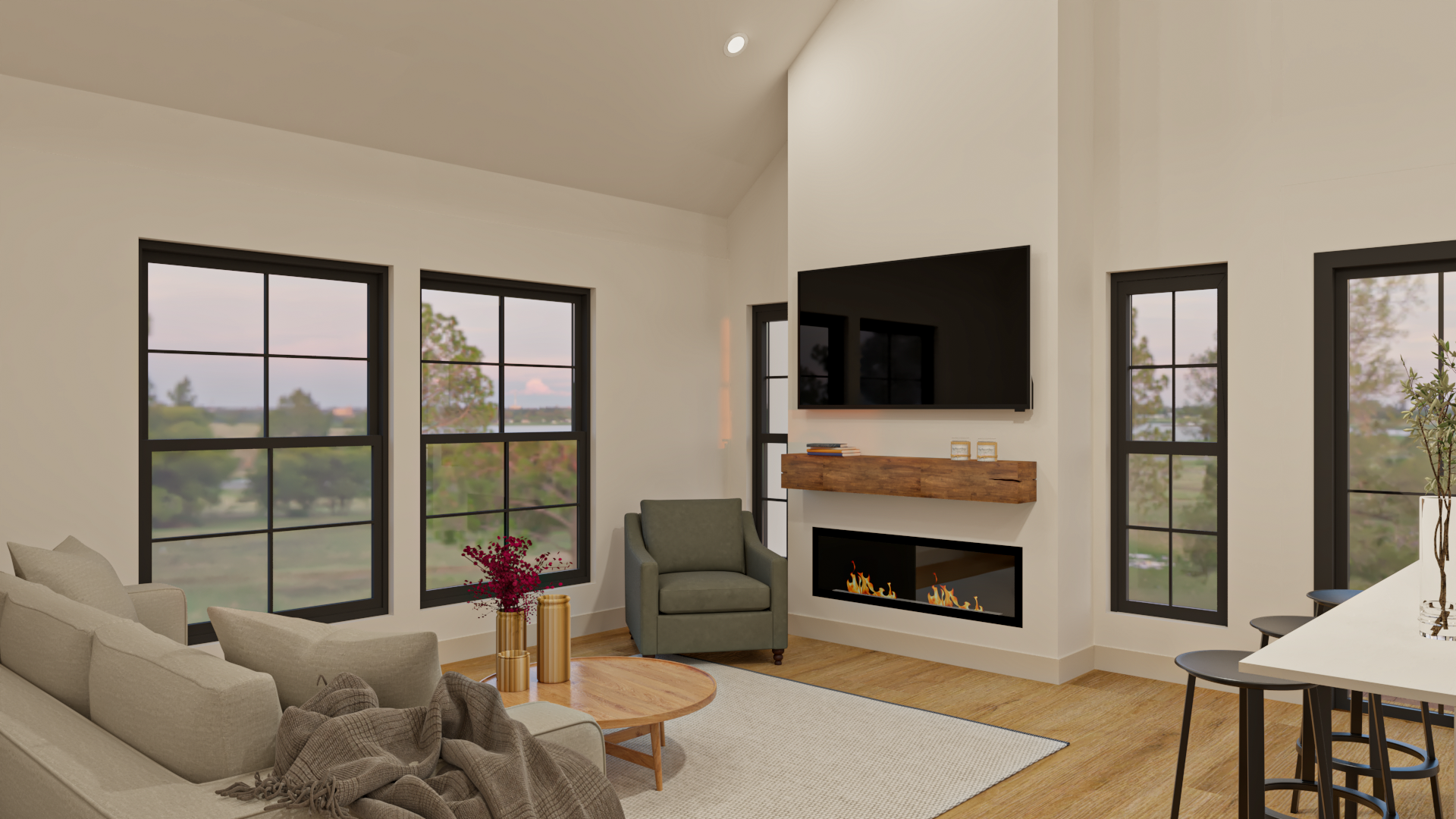 The Ranch — living room